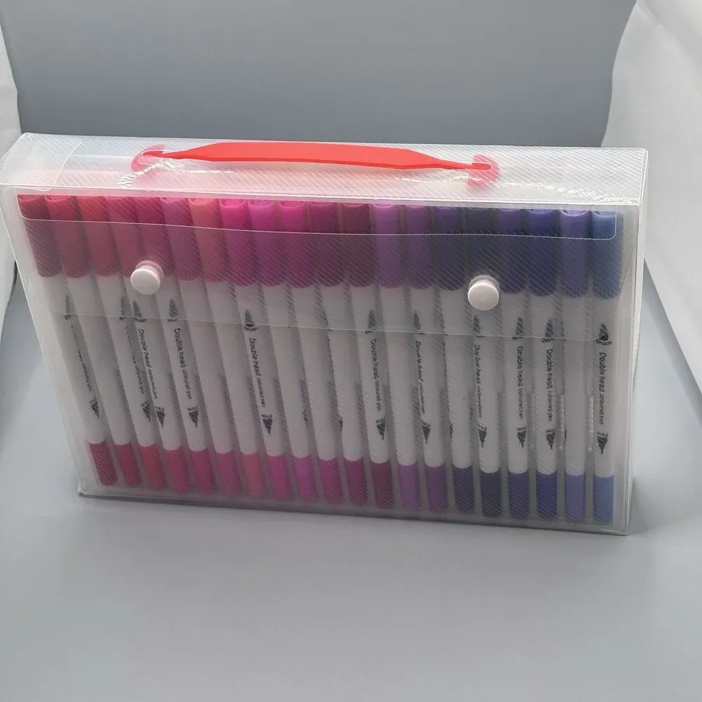 Brusarth Dual Tip Brush Markers Set Double Head Coloring Pens Artist Drawing 40